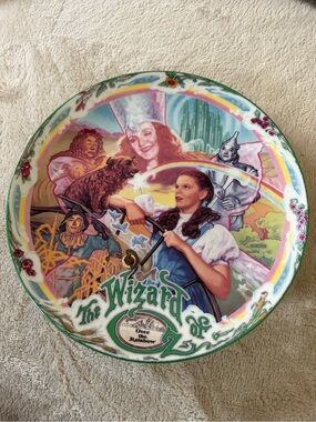 Wizard of Oz Over the Rainbow Bradford Exchange 1993 musical collector’s plate